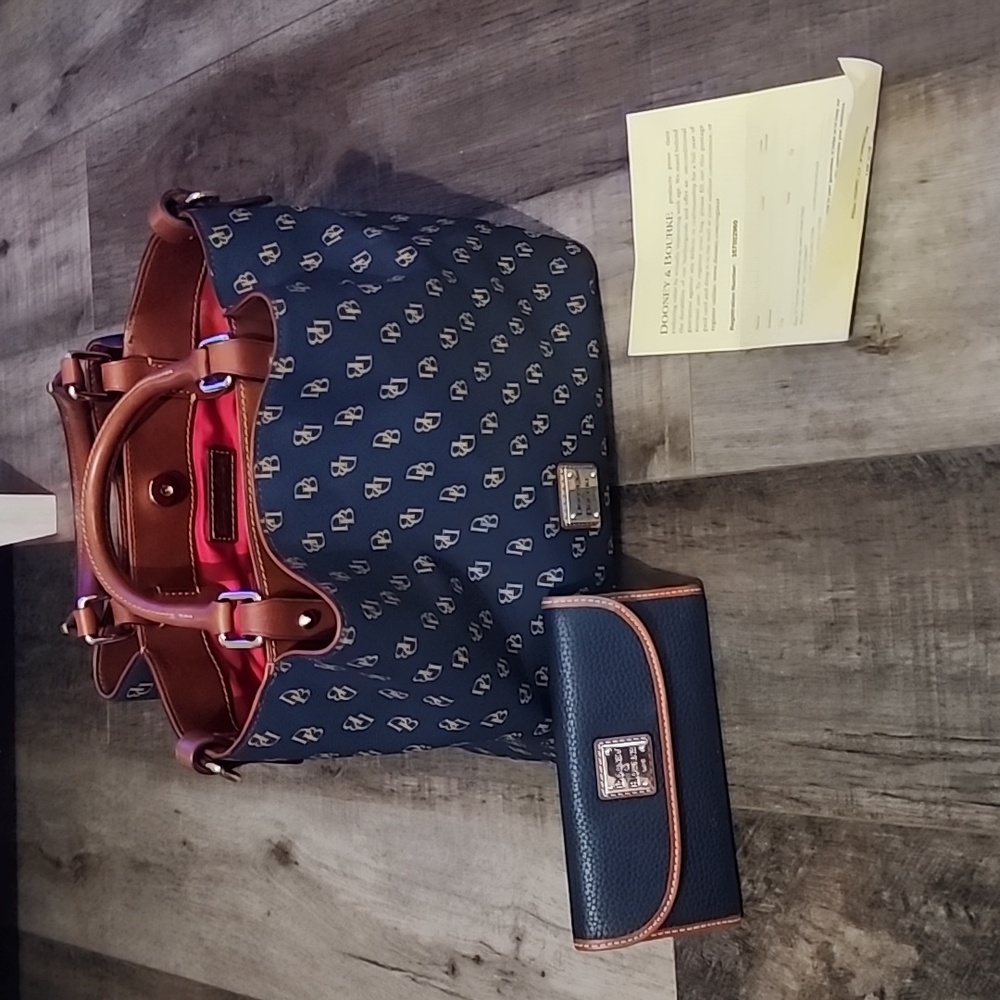 Dooney and Bourke Gretta Brenna Satchel and Matching wallet